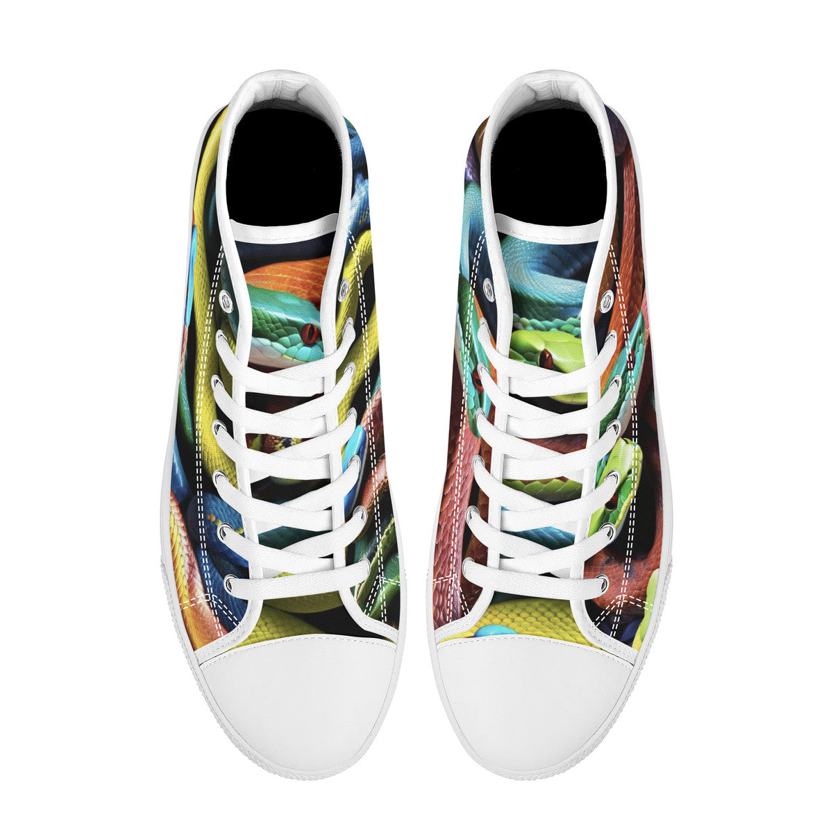 Copy of FWS High-Top Canvas Shoes With Customized Tongue - White