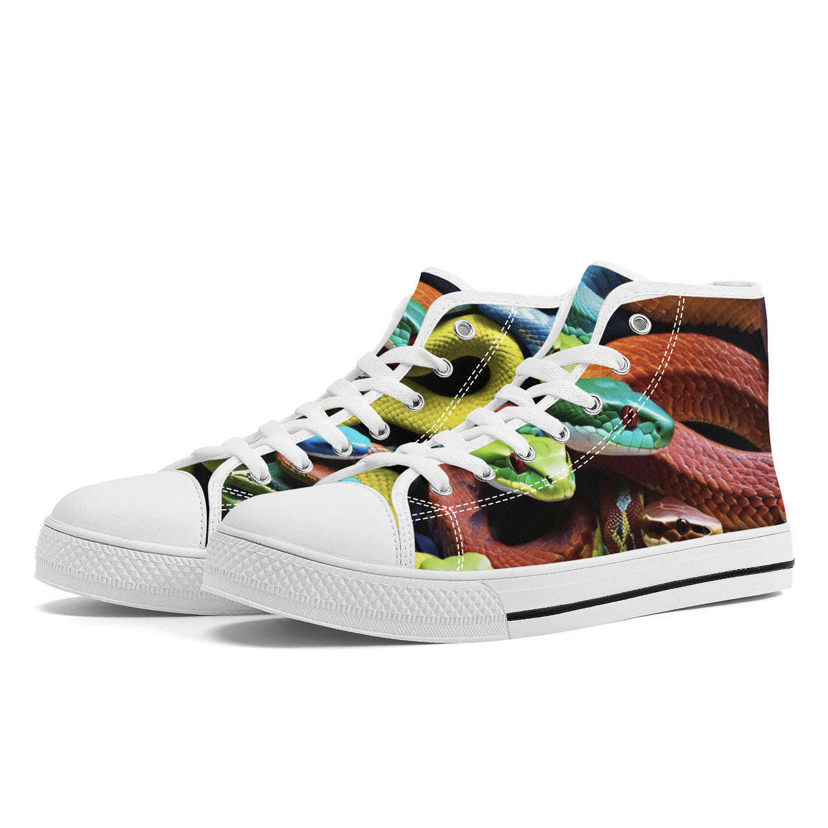 Copy of FWS High-Top Canvas Shoes With Customized Tongue - White