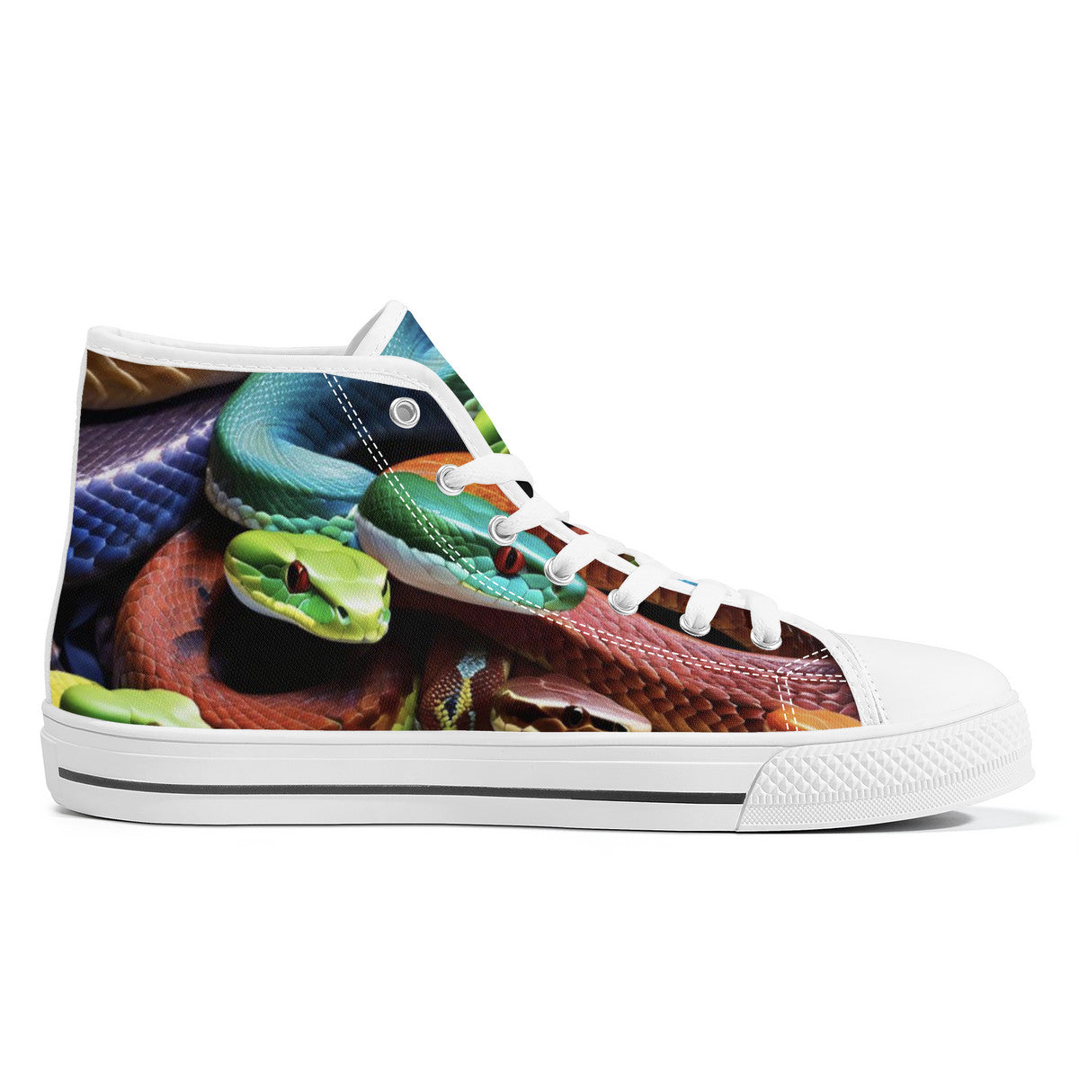 Copy of FWS High-Top Canvas Shoes With Customized Tongue - White