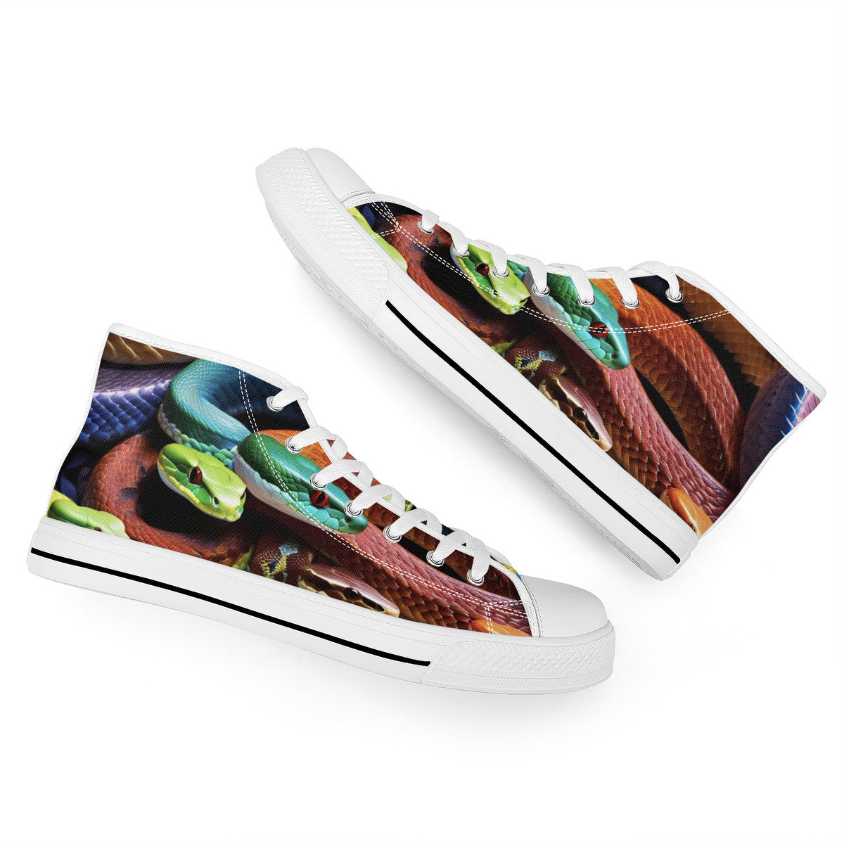 Copy of FWS High-Top Canvas Shoes With Customized Tongue - White